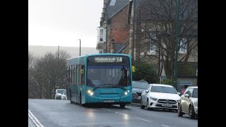 NICE ZF Arriva North East 1351 CX58EVL on X4 to Middlesbrough 20240112 Part 1 [upl. by Layor]