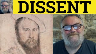 🔵 Dissent Meaning  Dissenter Defined  Dissent Examples  GRE Vocabulary [upl. by Brackely404]