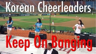 Korean Baseball Cheerleaders  Lotte Giants  Keep On Banging [upl. by Siurad]