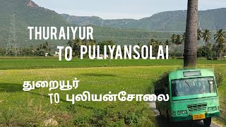 துறையூர் to புளியன்சோலைThuraiyur to puliyancholaiBus travelTravel vlogTnstcTrichy [upl. by Bjork]