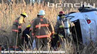 Accident sur la 40 ouest à Repentigny [upl. by Dawna]