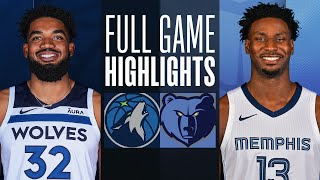 TIMBERWOLVES at GRIZZLIES  FULL GAME HIGHLIGHTS  December 8 2023 [upl. by Natlus484]