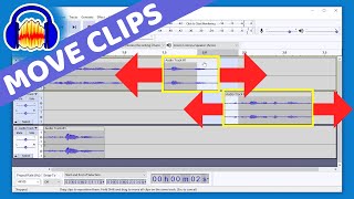 How to Move Audio ClipsSound Tracks in New Audacity RIP Time Shift Tool [upl. by Bevers329]