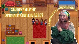 Stardew Valley Community Center Speedrun w atwentysomethingloser lichatton amp kelpsey  32105 [upl. by Busiek]