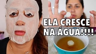 TESTANDO UMA MASCARA FACIAL MUITO LOUCA  DIY COMPRESSED MASK [upl. by Vlad]