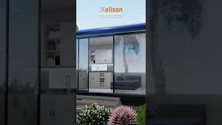 luxury living room design 40ft shipping Container home architecture [upl. by Welton]