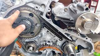 Nissan navara timing chain replacement  yd25 timing mark [upl. by Akienat730]