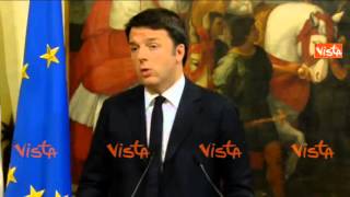 RENZI BANCHE IL SISTEMA ITALIA SOLIDO DELLA GERMANIA [upl. by Forester]