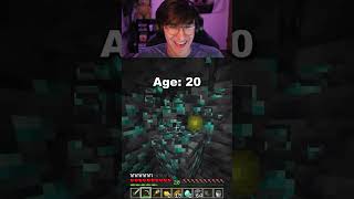 Mining Diamonds at Different Ages in Minecraft 😳💎 [upl. by Berglund]