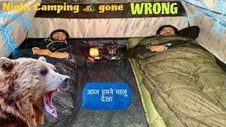 Winter Night Camping In Forest Of Kashmir Extreme Cold Temp 5  Bear Attack In My Tent ⛺️ 🐻 [upl. by Edmunda]