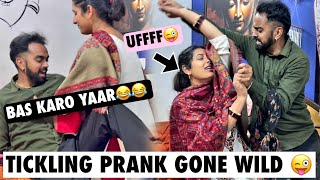 Tickling Prank On Husband 😍 mere पति हुए पागल 😂 Chetnamit2 [upl. by Bubalo939]