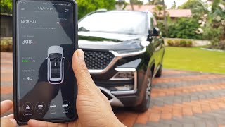 MG VEHICLE SMARTPHONE amp KEY CONTROLS  HOW IT WORKS USING MG iSMART APP [upl. by Yenitsed]