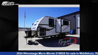 Magnificent 2024 Winnebago Micro Minnie Travel Trailer RV For Sale in Middlebury IN  RVUSAcom [upl. by Ikairik]