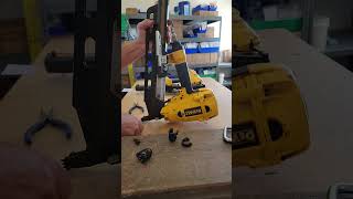 Installation of the 12018 Nailgun Hanger to DeWalt D51822 or D51844 Nailgun [upl. by Noelani]