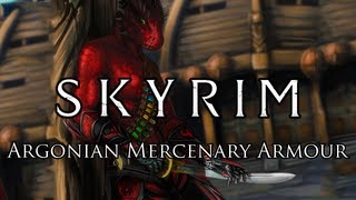 Skyrim Mod Argonian Mercenary Armour [upl. by Peednama361]