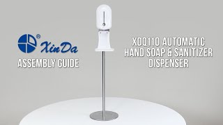 How to XinDa XDQ110 Automatic Hand Soap amp Sanitizer Dispenser Assembly Guide [upl. by Acimaj]