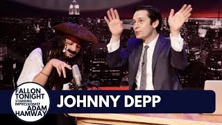 Johnny Depp Interview Fallon Tonight [upl. by Schalles203]