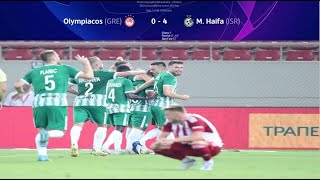 OLYMPIACOS  MACCABI HAIFA 04 HIGHLIGHTS ALL GOALS [upl. by Sheeran]