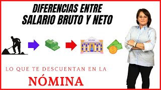 Que es SALARIO BRUTO y SALARIO NETO💵 GUÍA para ENTENDERLO [upl. by Eltsryk]