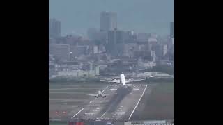 2 planes landing on the same runway fyp airbus boeing aviation follow pilot [upl. by Morvin]