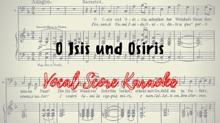 O Isis und Osiris Vocal Score  Karaoke Die Zauberflöte WA Mozart [upl. by Sculley360]