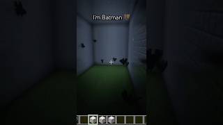 I became Batman in Minecraft 🦇 minecraft bats batman [upl. by Kesia]