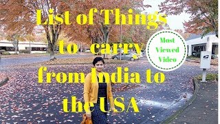 Things you should carry from India to the USA for a Family [upl. by Ennazor]