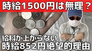 【最低賃金1500円は無理】給料が上がらない日本企業の深刻な事情【時給852円の非正規の現実】 [upl. by Aihcats670]