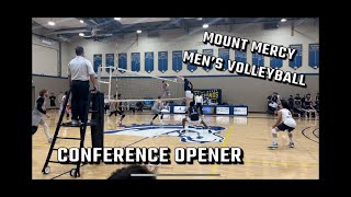 Ranked NAIA men’s volleyball match up between Cedar Rapids’ own 15 Mount Mercy vs 9 William Penn [upl. by Mali]