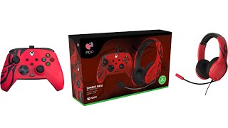 PDP spririt red Xbox series XS controller and headset [upl. by Ociram]