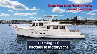 2024 Fleming 58 BRAND NEW FROM FLEMING YACHTS  Now in Seattle WA [upl. by Mab535]