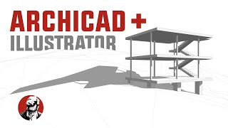 ARCHICAD  Illustrator Vektor Schatten Grafik [upl. by Fatimah]