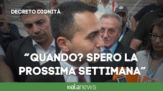 Lavoro Di Maio quotDecreto dignità Mi auguro la prossima settimanaquot [upl. by Sibbie915]