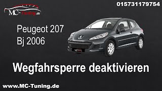 Peugeot Wegfahrsperre deaktivieren  anlernen [upl. by Lacram]