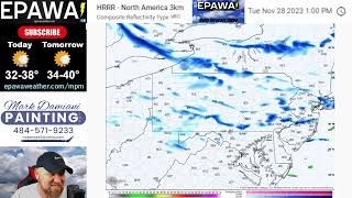 Tuesday November 28th 2023 video forecast [upl. by Liban974]