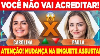 BBB19 ATENÇÃO Tudo MUDOU em Nova ENQUETE de quem vai ser ELIMINADA no paredão Paula e Carolina [upl. by Vidovic]