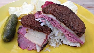 Reuben Sandwich with Corned Beef and Pastrami  PoorMansGourmet [upl. by Nner]