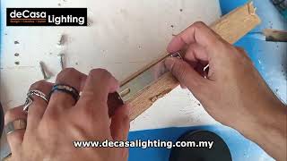 Decasa Lighting  How To Install Single Base [upl. by Borg]