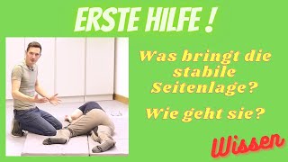 LEBEN RETTEN  Stabile Seitenlage [upl. by Nahsrad]