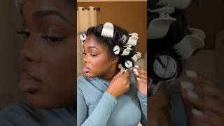 4C Hair Transformation Trying Remington Shine Therapy Hot Rollers blowout hairtutorial hair [upl. by Nyrok]