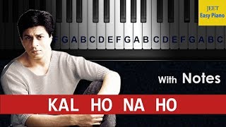 easy piano songs hindi kal ho na ho [upl. by Orthman872]