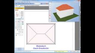 3D Dachkonstruktion Walmdach [upl. by Elleiram]