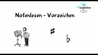 Musiktheorie Notenlesen und Vorzeichen [upl. by Ifill17]