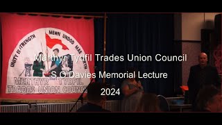 Mick Lynch  S O Davies Memorial Lecture 2024 [upl. by Monk]