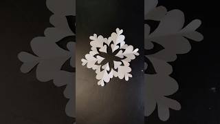 How to make easy paper snowflake shorts snowflakes part 56craft creative art yt papercrafts [upl. by Aiel2]