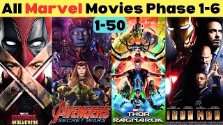 How to watch Marvel movies MCU in order Phase 1 to 6 20022028 MCU old amp upcoming movies [upl. by Dirfliw184]