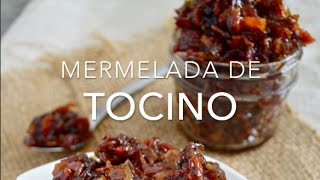 MERMELADA DE TOCINO o BACON JAM  Recetas fáciles Pizca de Sabor [upl. by Etteroma]