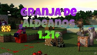 Granja de Aldeanos Minecraft Bedrock 121 ver video completo [upl. by Yalcrab]