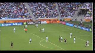 Golisa de Alemania vs Argentina 2010 [upl. by Sukcirdor]