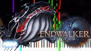 FFXIV ENDWALKER Lunar Whale Mount Theme on Piano [upl. by Anedal]